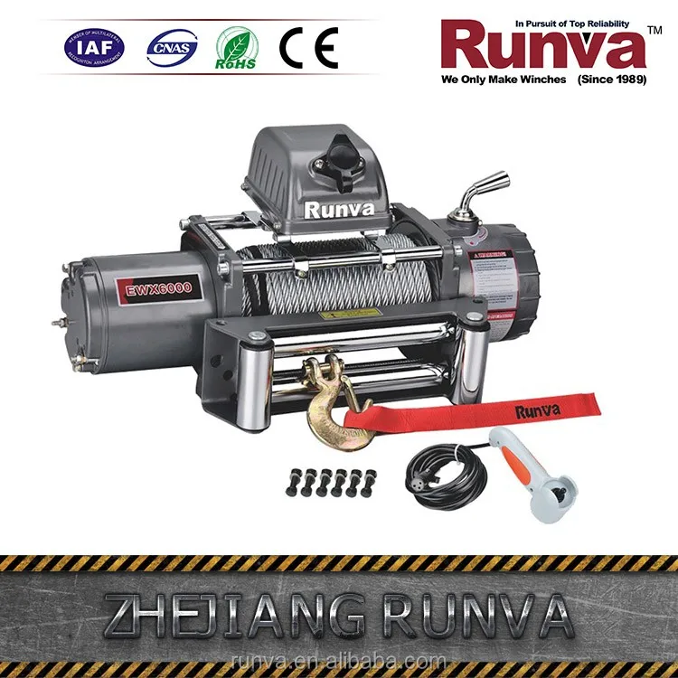 Runva Горячий Продавать Dc 12 В Или 24 В Мощность Привода Дополнительно Промышленного 4X4 Off-Road Лебедка лебедки