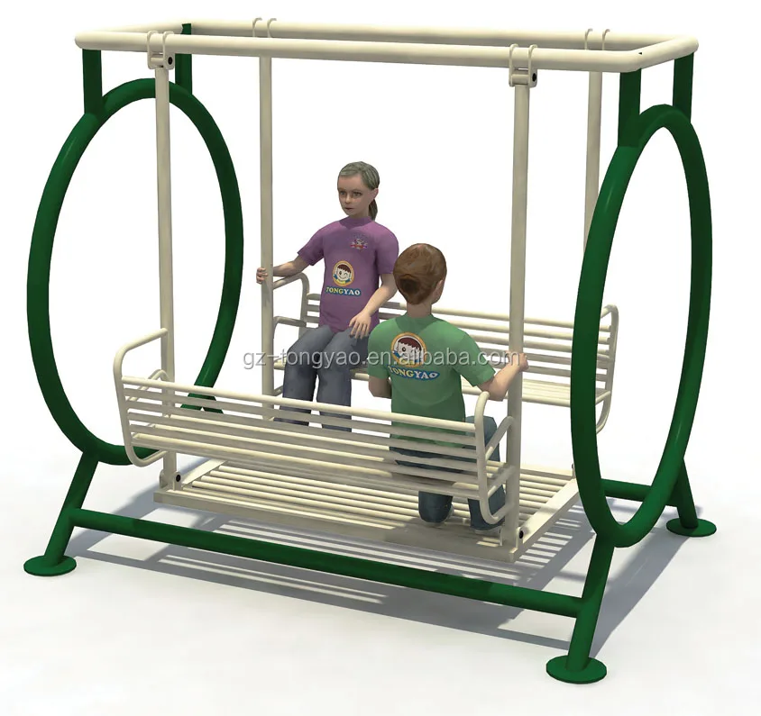 Outdoor Playground Park Kids Exercise Facility Metal Swing Fitness Equipment Set