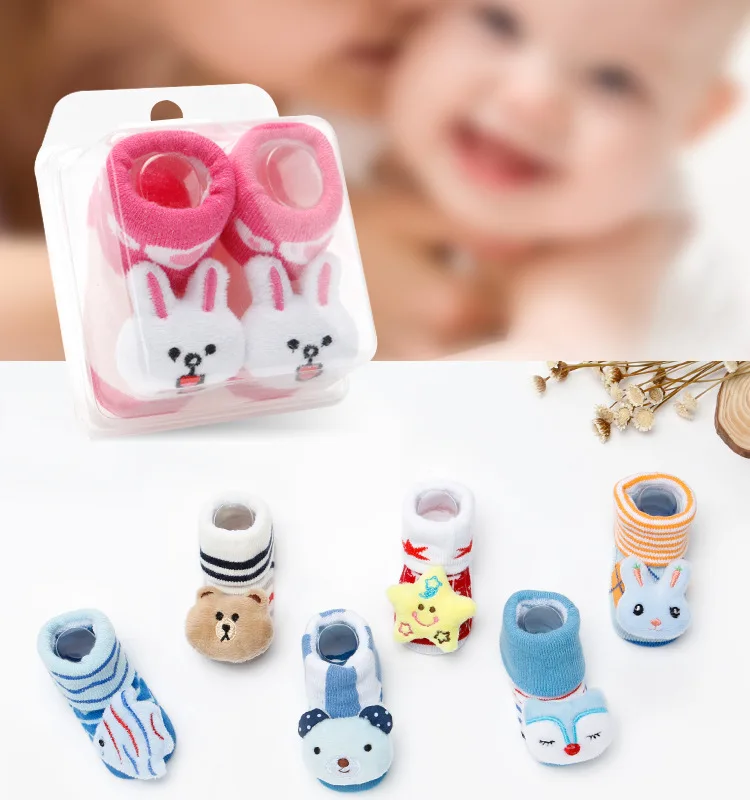 japanese animal 3d cartoon girl tube new born baby shoe happy socks