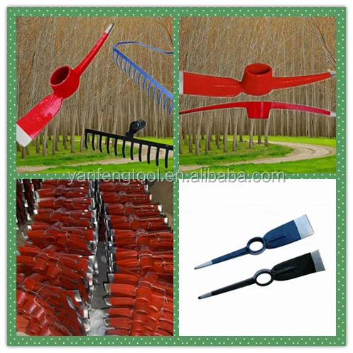 hand tool drop forged small pickaxe types P406/pickaxe digging tools hoes