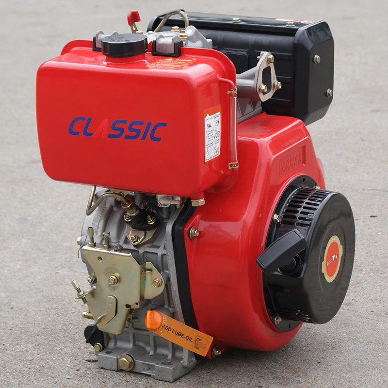 BISON CHINA Generator 12HP Electric Diesel Engine, Portable 188f Generator Engine Parts, 12HP Air-cooled Diesel Engine
