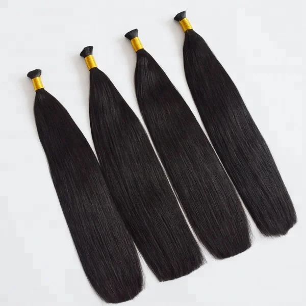 HN   Wholesale human hair Best Selling New Coming Wholesale Virgin Indian Hair Bulk Buy human braiding hair bulk no weft