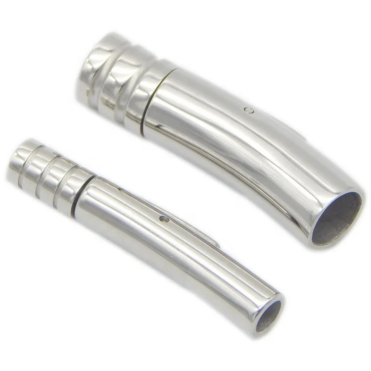 friendly fashion small stainless steel round karabiner buckle clasp for leather bracelet jewelry accessories