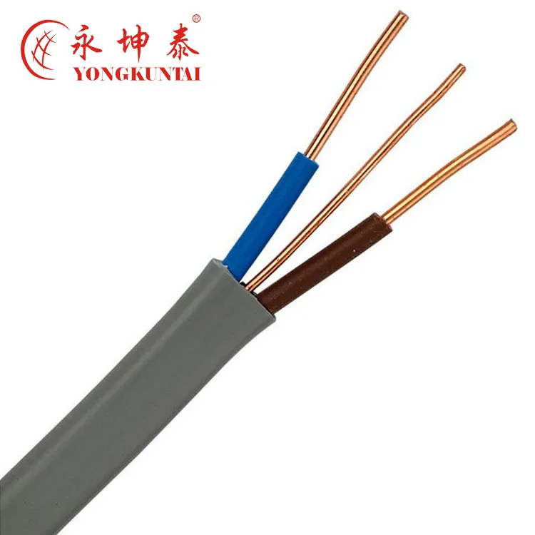 Flexible 2.5mm 6mm Twin and Earth 3 Core Flat Electrical Cable