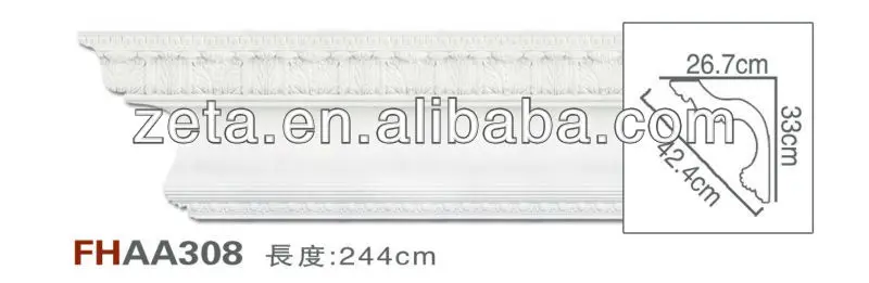 
Exterior wood cornice patterns wood window cornice polyurethane cornice molding 