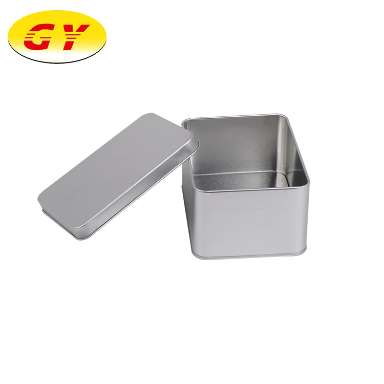 Item storage box gift metallic thin metal tin box