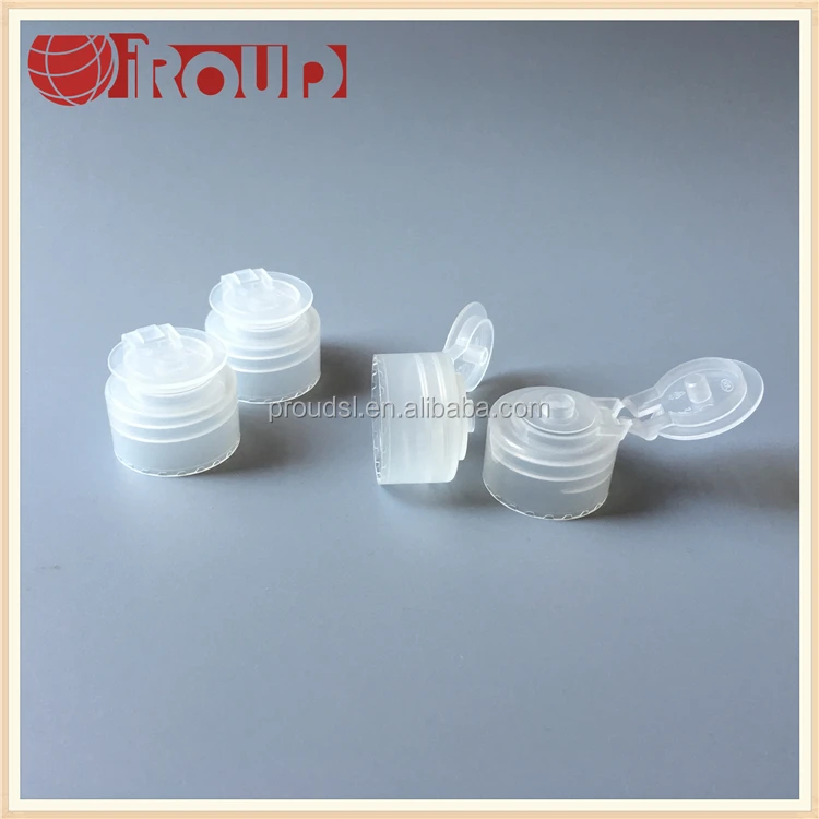 
flip top cap 28mm plastic shampoo bottle caps 