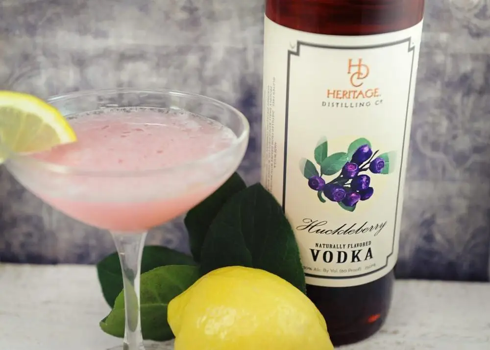 30%  Heritage Huckleberry vodka liquor 50ml