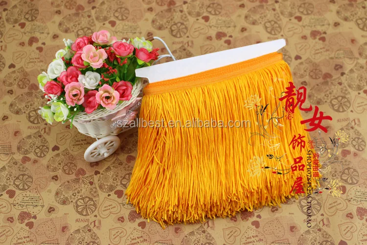 Best selling hot chinese products polyester tassel fringe/tassel fringe lace trim
