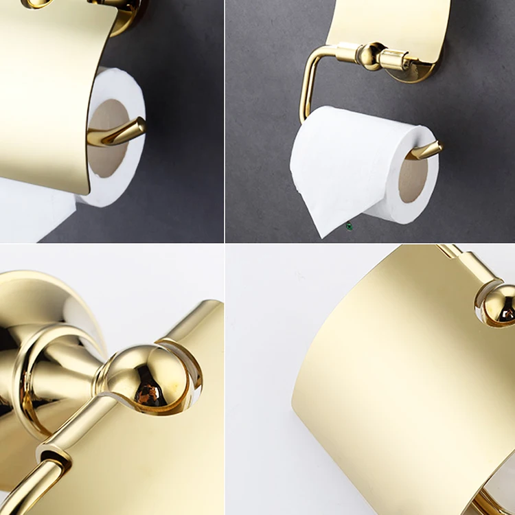Antique Brass Gold Golden New Toilet Bathroom Accessories Set