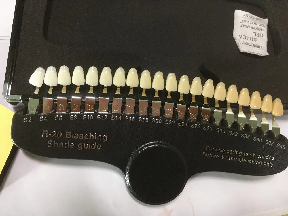 
3D Teeth whitening shade guide 20 colors . 
