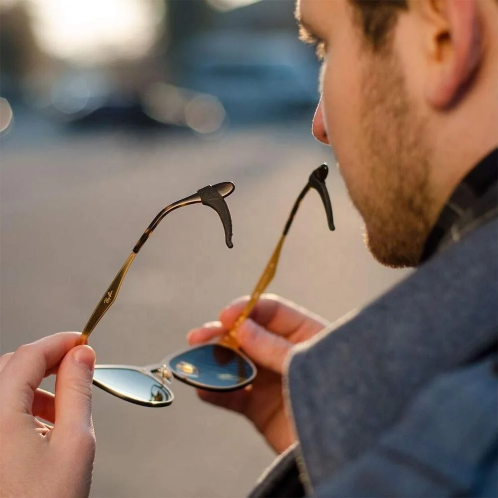 wholesale adjustable silicone eyewear retainers sunglass eyeglass straps rubber glasses frame hanging ear hook