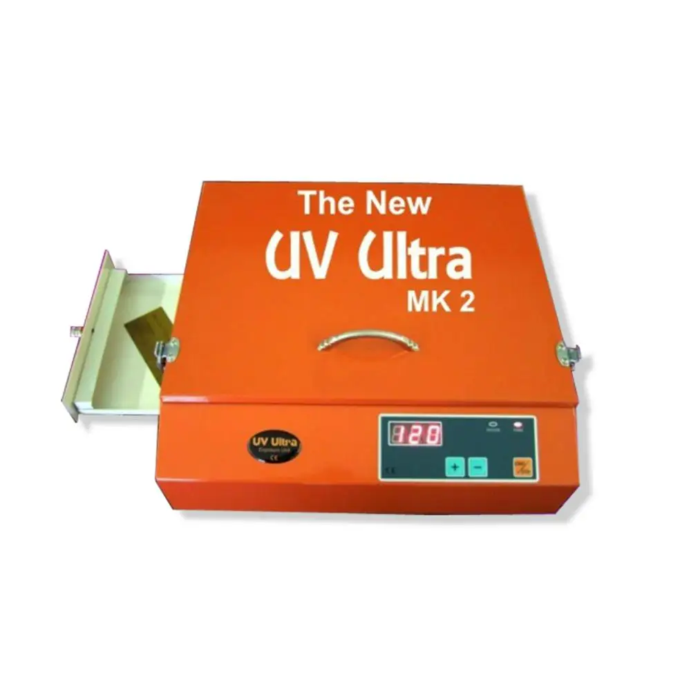 Mini portable polymer plate UV exposure unit with drawer