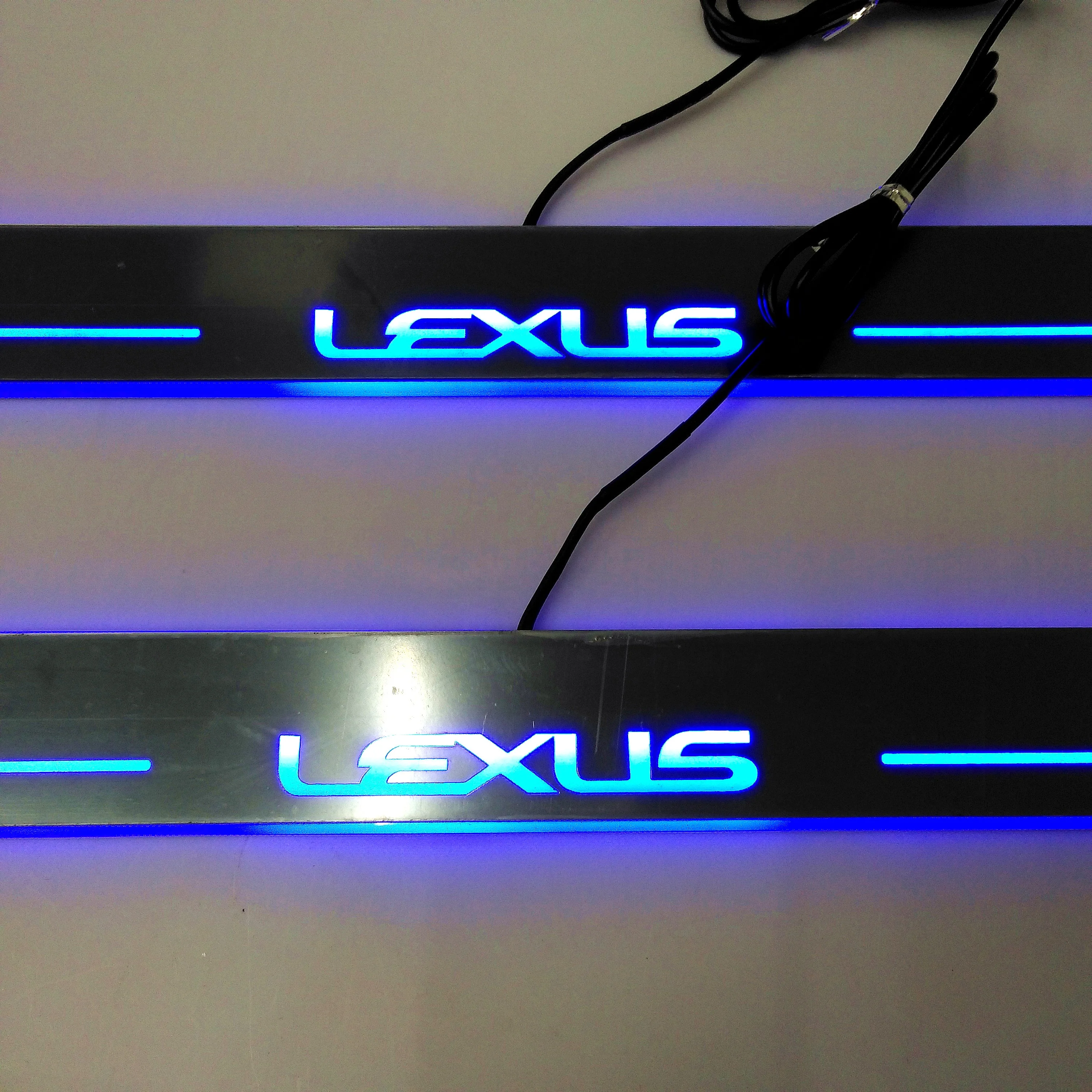 DAO Car Accessories Welcome Pedal Light Moving Door Scuff Lamp Door Sill LED Logo Light Car Led Step Light Bars