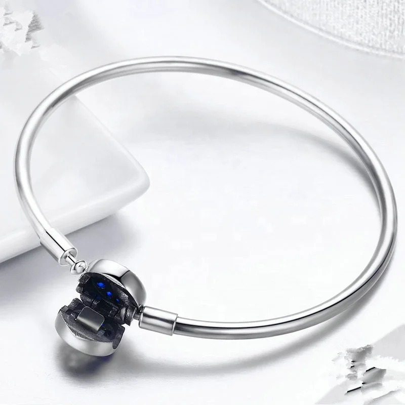 Fashion 925 Sterling Silver Bangle Bracelet