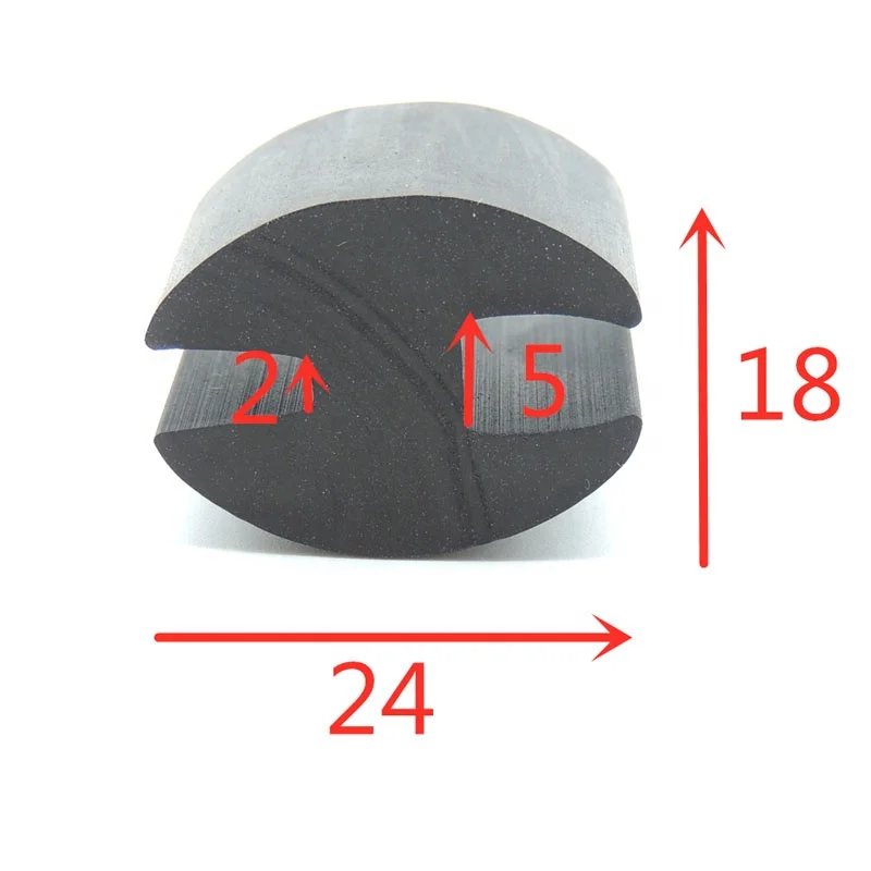 Boat windshield caravan window rubber seal