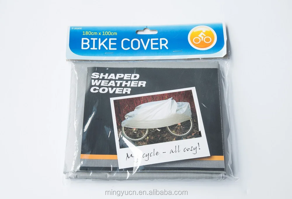 MY-006 PE/PEVA SOLID TWO PIECES HEAT PRESSING WATERPROOF SIMPLE MOTORBIKE COVER