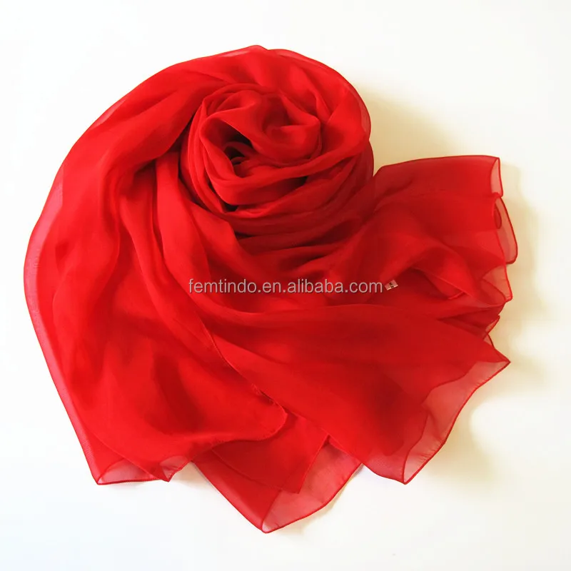 Classical Solid Color Chiffon Silk Scarves Polyester Women Wrap Cape Muslim Hijab White Silk Hijab Scarves
