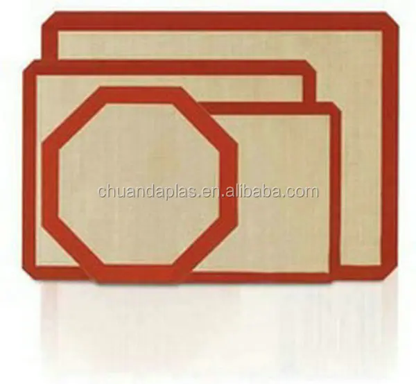 Best selling hot chinese products heat resistant fiberglass 07mm full size silicone baking mat 30 to 40