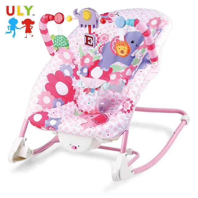 2019 High quality infant lazy sleeping musical and vibrating baby rocking chair