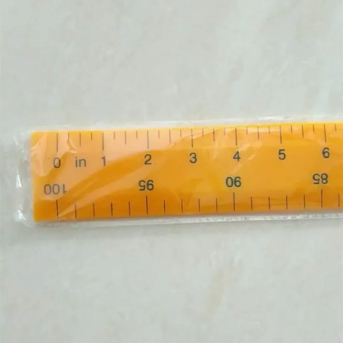 OEM Plastic School Rulers Straight Scribing Cutting 100cm/1 Meter/39inches One Side 5000pcs 5000pcs One Side Measuring Tools