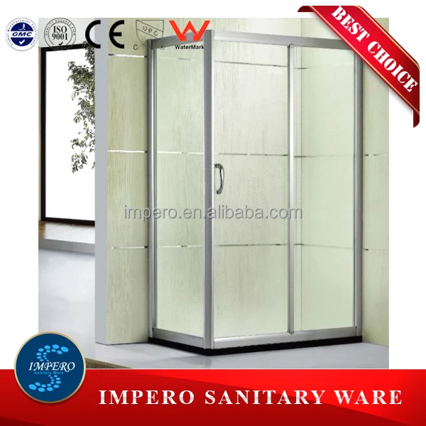 New design modern sliding tempered glass corner shower cabins and price