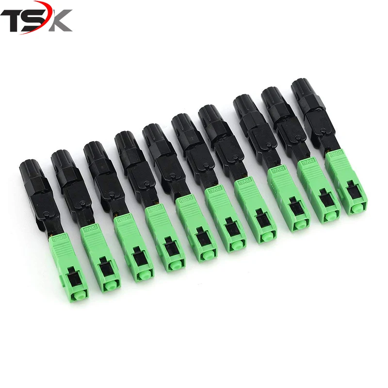 
China Manufacturer FTTH Field Quick Assembly Fiber Optic SC APC Fast Connector 
