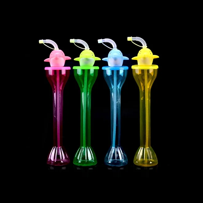 600 мл 20oz одноразвый Летающий Дельфин Мультфильм животных пластиковая ПЭТ бутылка для напитков для сока соды