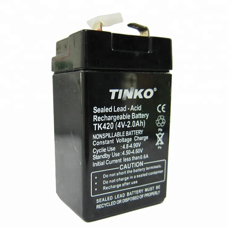 wholesale 4v 2ah rechargeable sealed lead acid battery