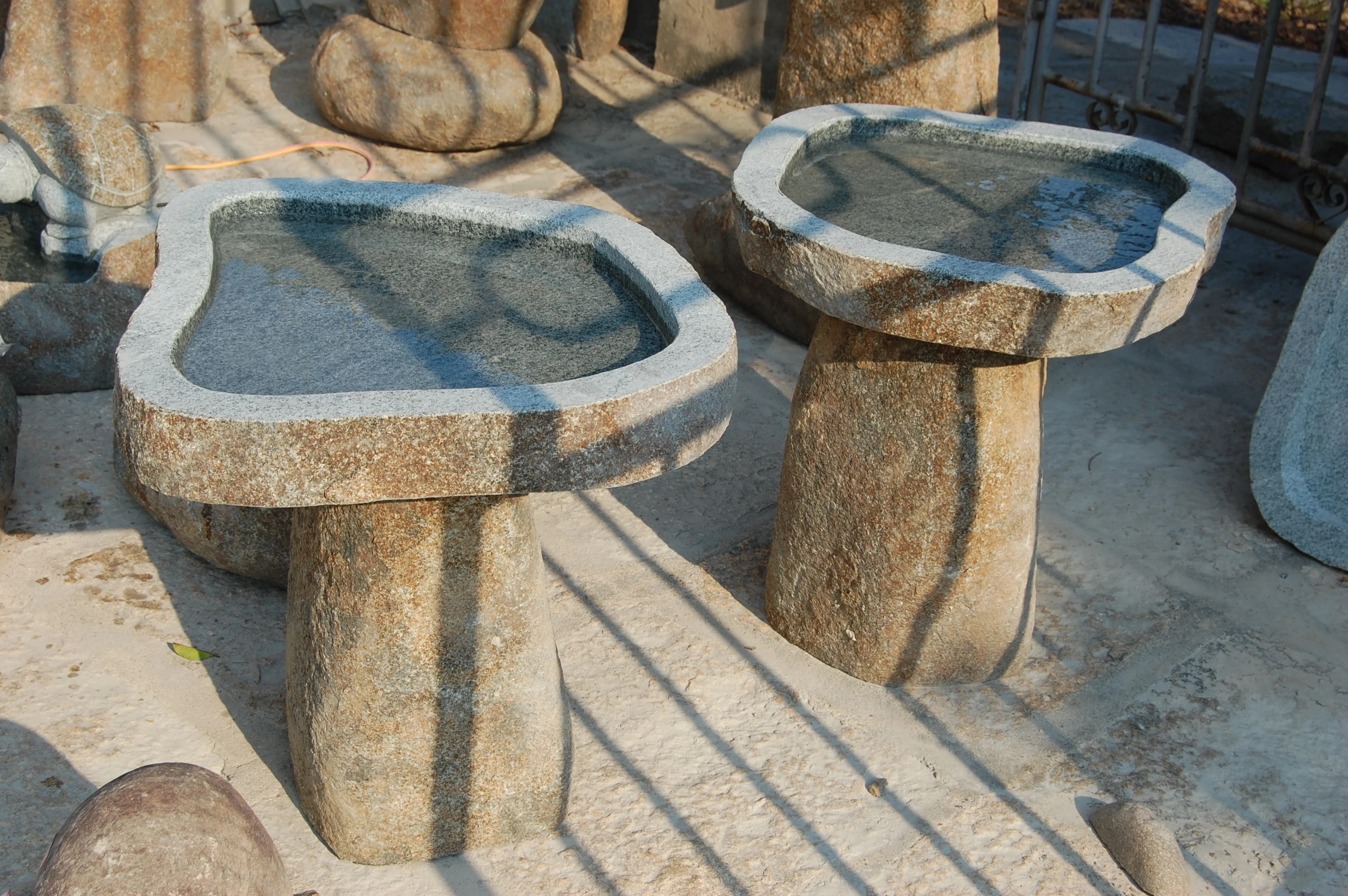 GGV256 уникальное украшение для сада Специальный натуральный речной рок птица ванна камень питьевой горшок маленький каменный бассейн улицы