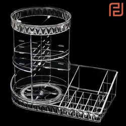 Wholesale Innovative Household Products Fashion Assembled 360 Rotating Cosmetic Plastic Makeup Organizer Storage Box