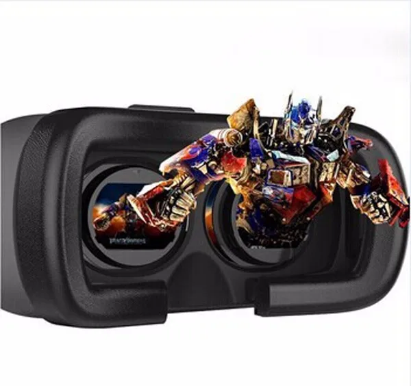 VR headset version 5 with remote and transparent glass