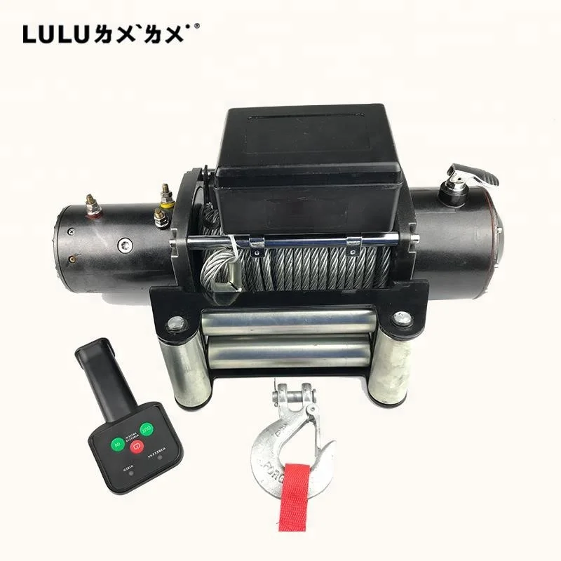 Лулу высокое качество дизайн автомобиля электрическая лебедка 12000lbs для 4wd внедорожных клубы