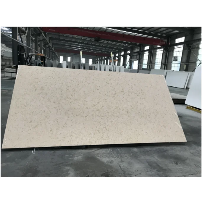 
CE Approved Artificial Stellar White Quartz Stone Slab 