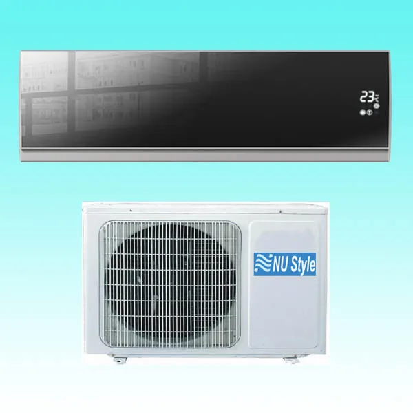 Nustyle air conditioner 9000BTU/12000BTU/18000BTU/24000BTU High wall mini split air conditioner Mirror panel, Arclic panel