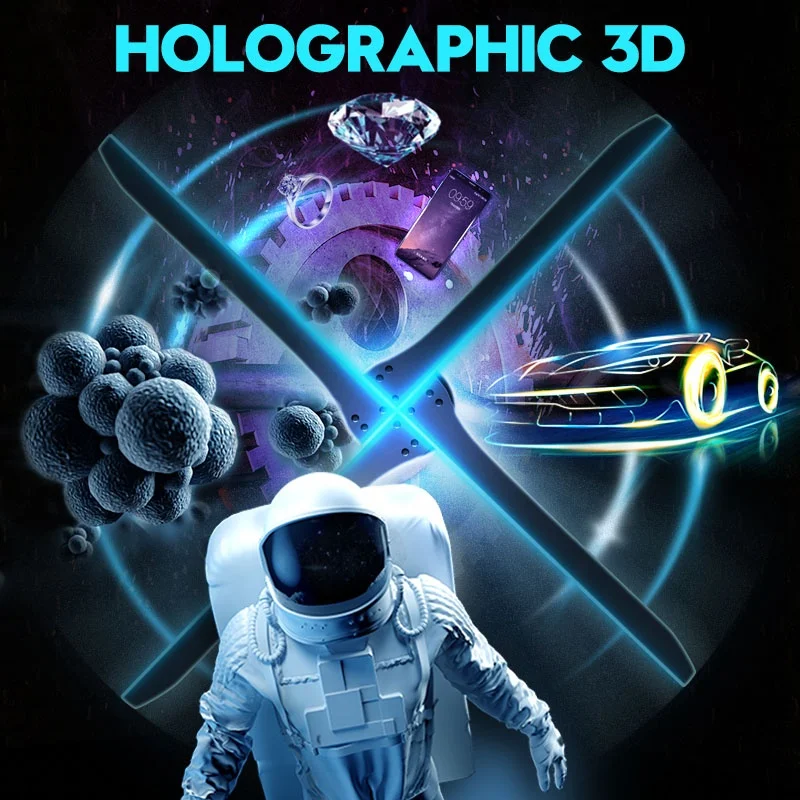 
Spinning Micro WIFI 3D Hologram Fan LED HOLOGRAM FAN with 65cm 