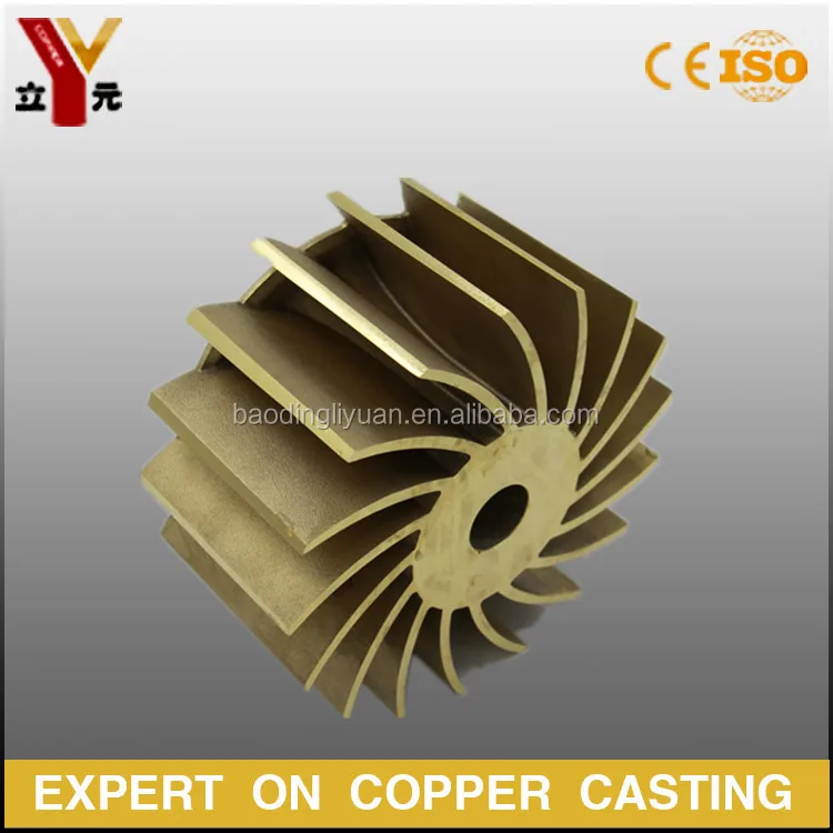 
Custom Aluminum Bronze precision lost wax pump impeller 