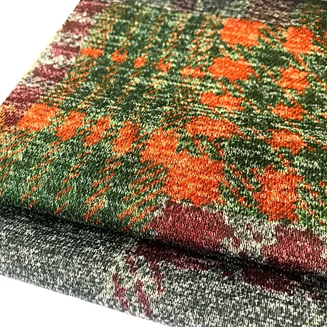 Полиэстер вискоза спандекс эластичный костюм меланжевая пряжа окрашенная Ангорская ткань из