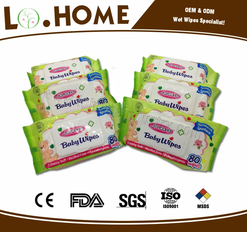 
high quality alcohol free private label biodegradable baby wipes Happy baby babyhood tender baby wet wipes 