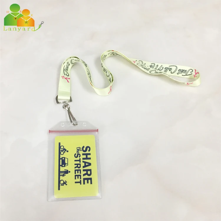 
Hot sale Eco-friendly custom plastic id card holder with custom sublimation polyester lanyard, ID card holder plastic 