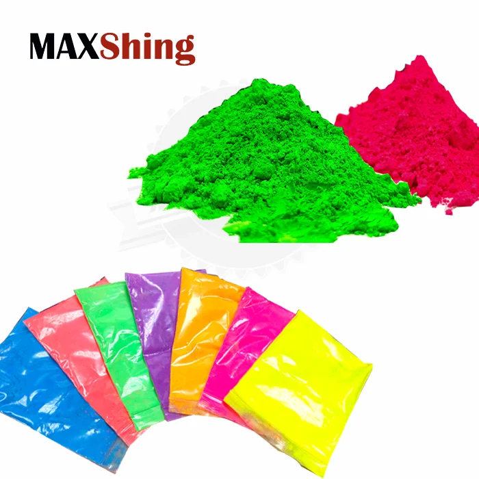 Горячая продажа цветной пигмент порошковое покрытие картина неоновые флуоресцентные пигменты