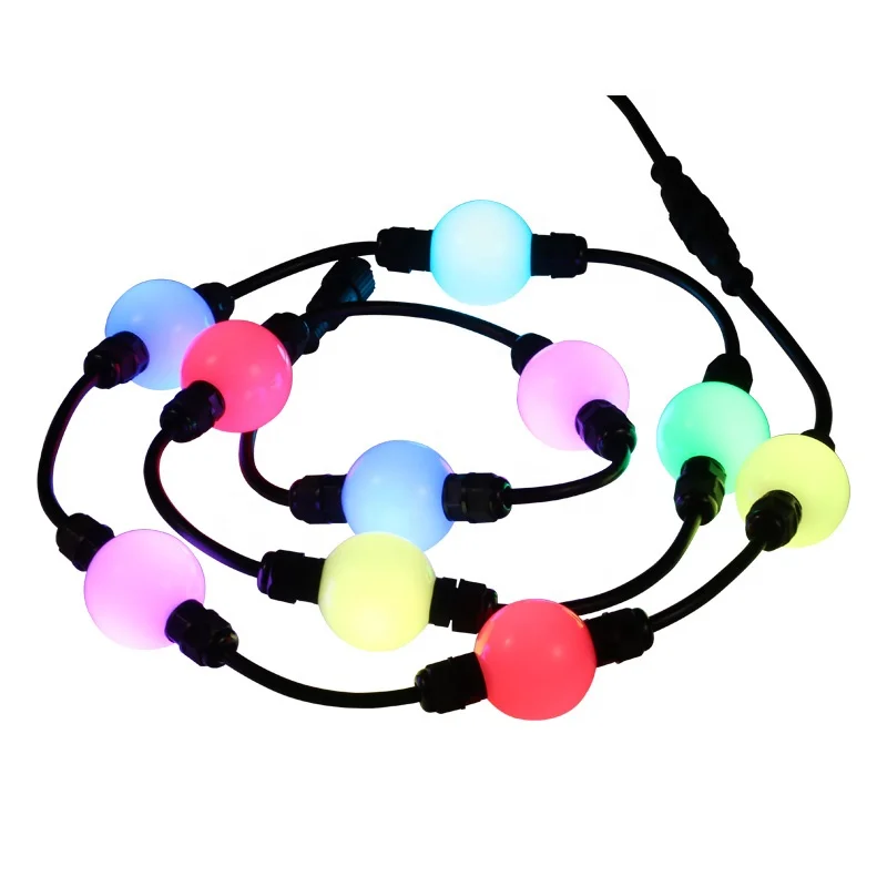 Decorative disco light dmx rgb led 3d ball curtain light