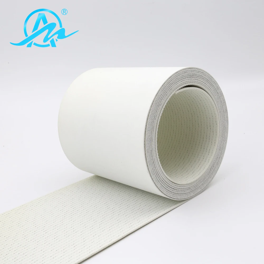 0.8mm 1ply white PU small conveyor for food processing system