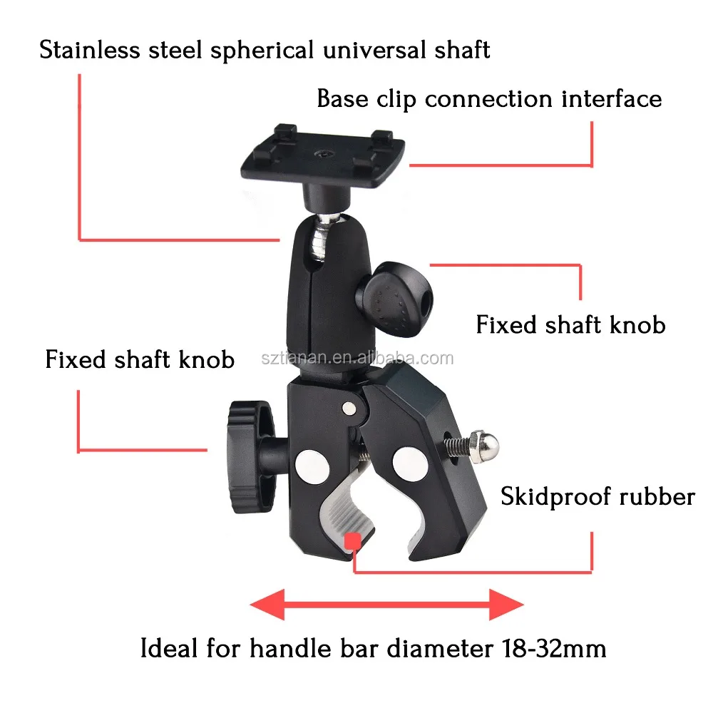 Anti-shock & non-vibration practical waterproof case bike phone mount