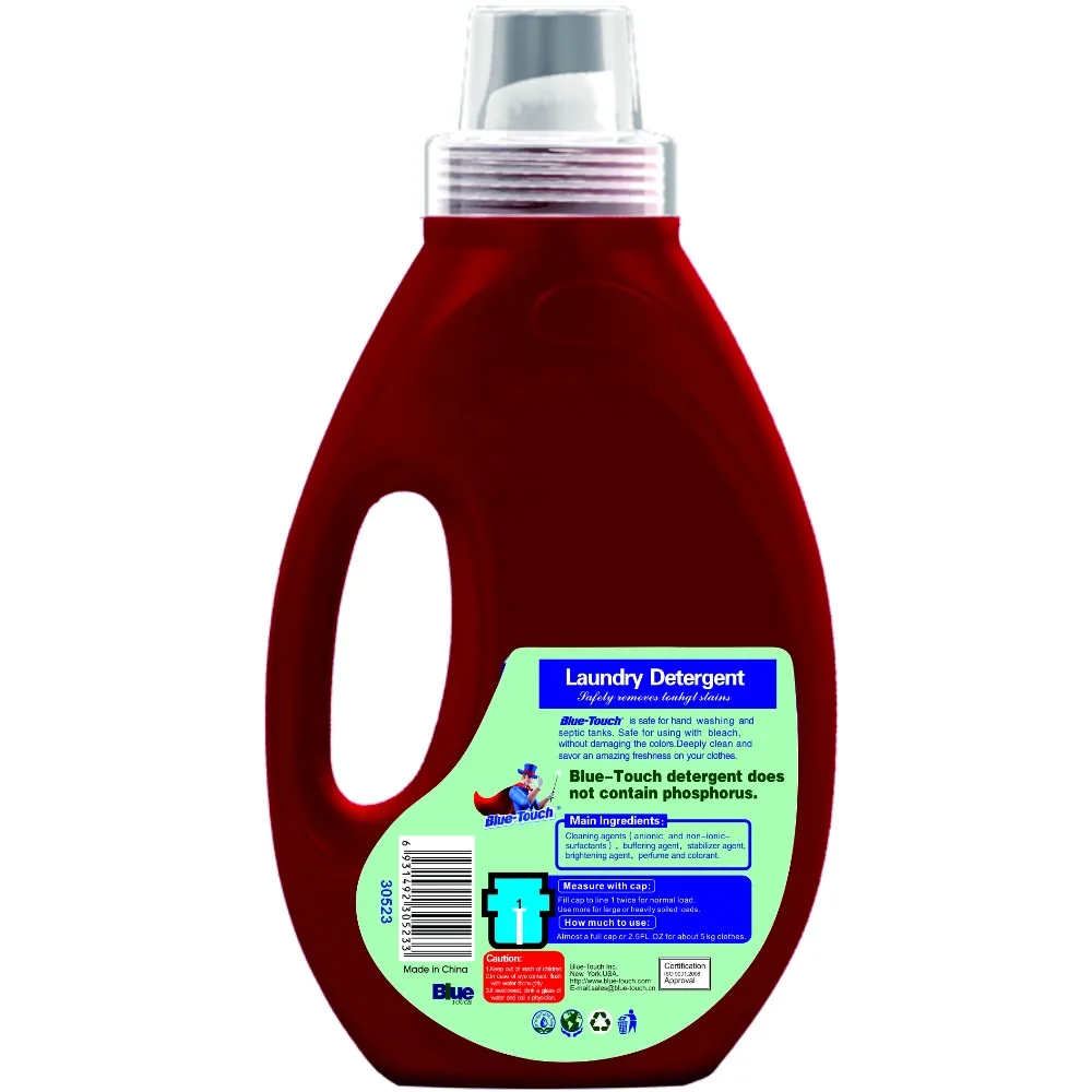 Blue-Touch plant based laundry detergent with spring blossom 34FL.OZ 1010ml