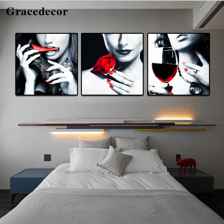 Art Home Decor Crystal Glass Famous Beautiful Woman Images Black And White Abstract Painting