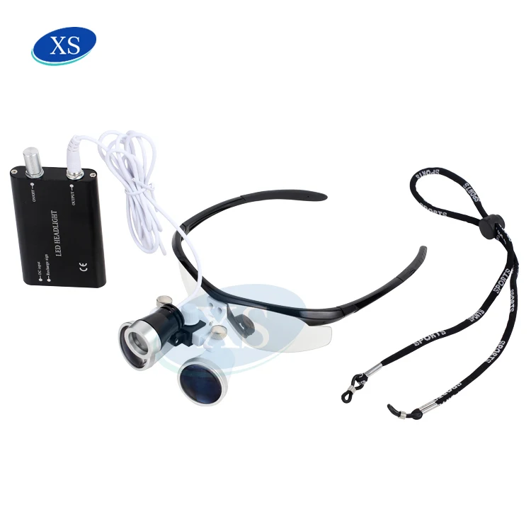 Стоматологические Хирургические лупы 2.5X 3.5X медицинская светодиодная Лупа со светодиодной фарой высокого качества