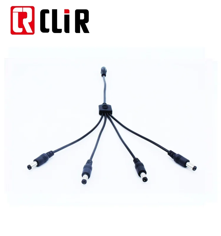 Медный сердечник 5,5*2,1 мм Штекерный разъем питания Pigtail 12 В DC кабель