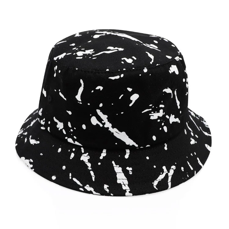 
2020 Custom Designer Summer Visor Cotton Flat Top Printed Fisherman Caps Black Men And Woman Bucket Hats 