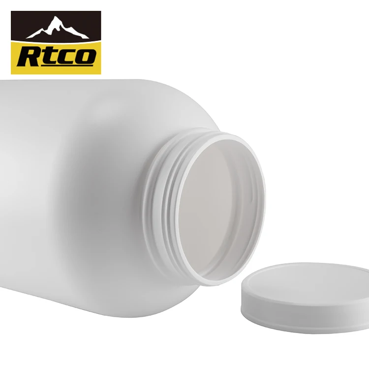 RTCO Factory Price Custom Big Bottle 4L 7L 8L HDPE Plastic Protein Powder Container For Supplements
